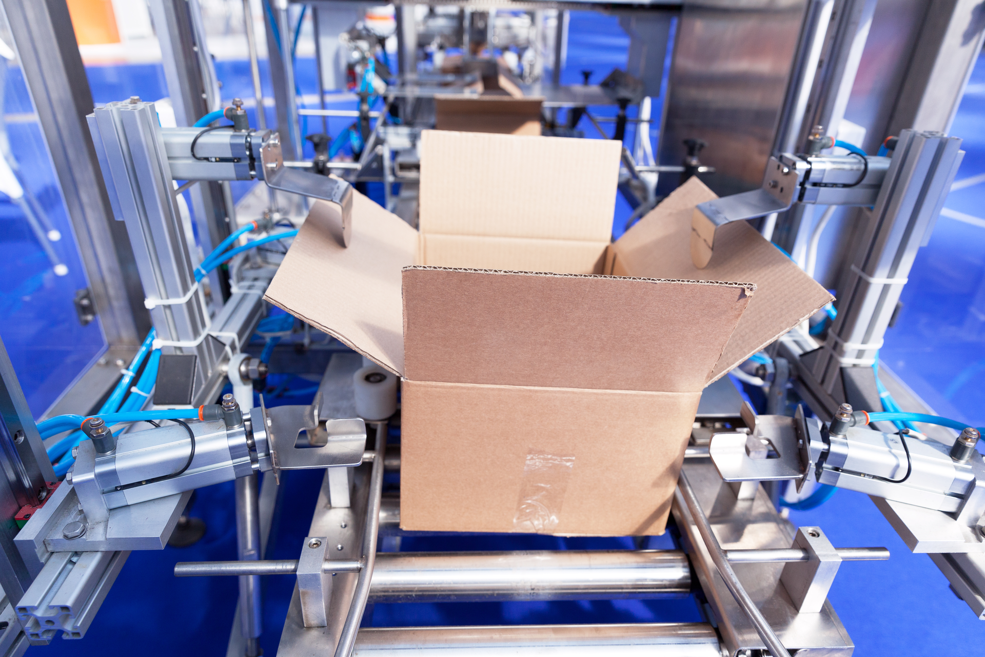 Stock image of packaging machinery