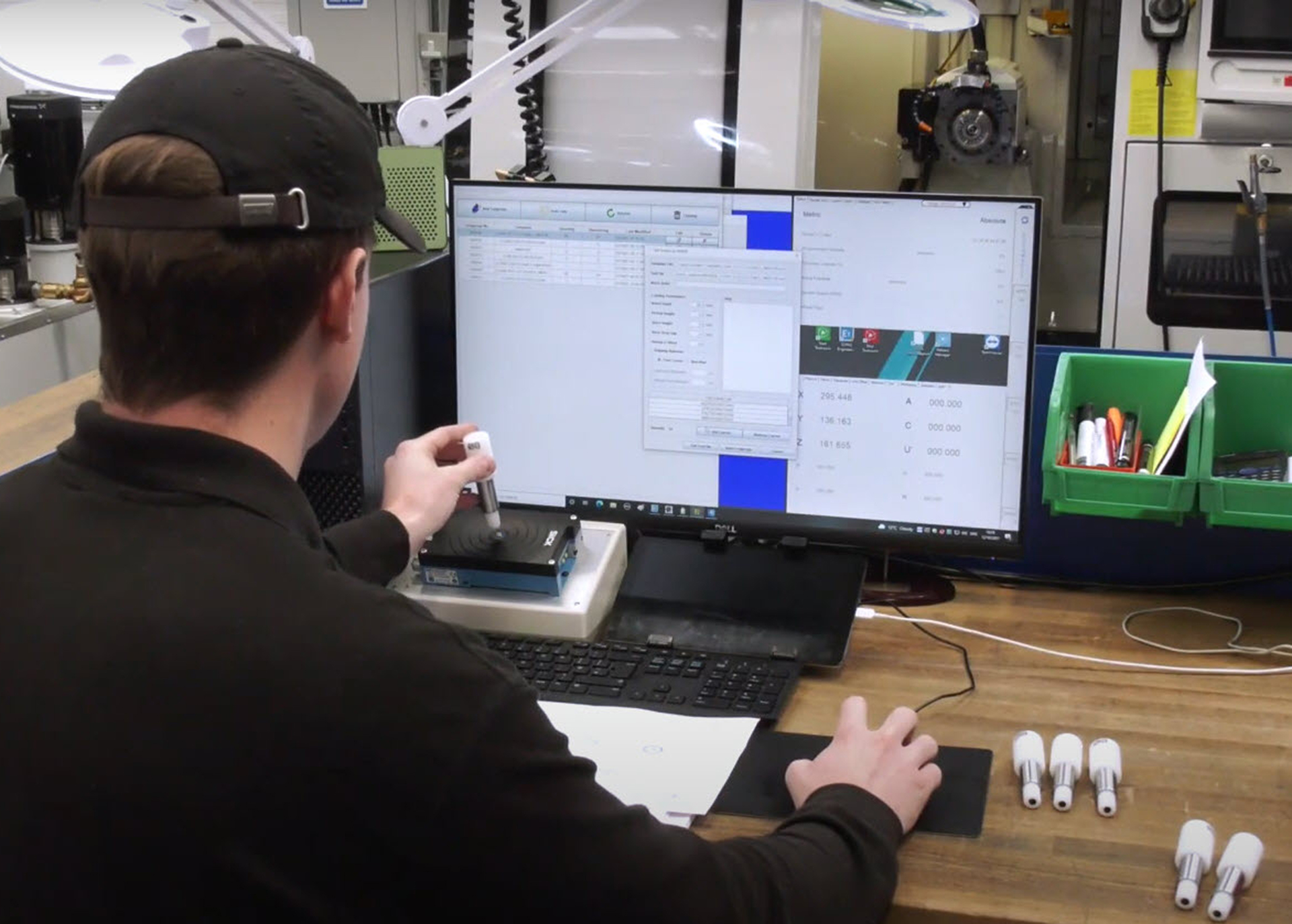 Figure 2: RFID technology codes individual programs to the tool holder, and programming can occur off-line.