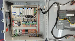 Figure 2: A PLC and associated I/O provided exceptional computing and control capabilities, enabling the team to code a finite state machine, and it required very little space to install. (Source: Team Still Standing) Figure 2: A PLC and associated I/O provided exceptional computing and control capabilities, enabling the team to code a finite state machine, and it required very little space to install. (Source: Team Still Standing)