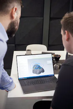 A combination of different AI programs resulted in a 3D mesh model consisting of nine million polygons with no density. This had to be converted into a solid model that the CAD and CAM programs could work with. A combination of different AI programs resulted in a 3D mesh model consisting of nine million polygons with no density. This had to be converted into a solid model that the CAD and CAM programs could work with.