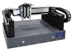 Figure 5: PI moving gantry system employing two independent encoders for base motion. Figure 5: PI moving gantry system employing two independent encoders for base motion.