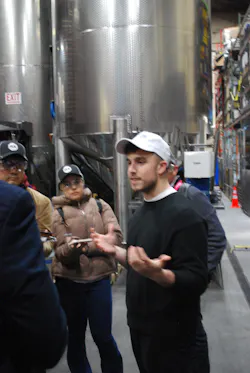 Figure 1: Downeast’s Grainger Flint set out on a course to track every step of the cider house’s process from receiving apple juice to shipping packaged and palletized cans of blended cider. Figure 1: Downeast’s Grainger Flint set out on a course to track every step of the cider house’s process from receiving apple juice to shipping packaged and palletized cans of blended cider.
