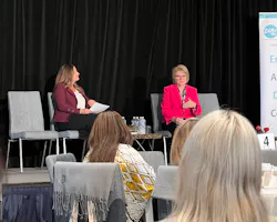 Jackie Mattox, founder and CEO of Women in Electronics speaks with Linda Johnson, executive vice president of operations at DigiKey, at the 2023 WE Annual Leadership Development Summit. Jackie Mattox, founder and CEO of Women in Electronics speaks with Linda Johnson, executive vice president of operations at DigiKey, at the 2023 WE Annual Leadership Development Summit.