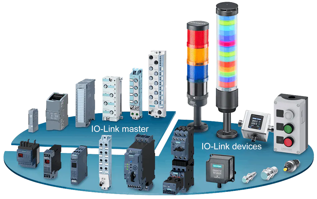 Figure 1: Siemens provides IO-Link masters for all of its IO Series and offers devices from its Factory Automation business.