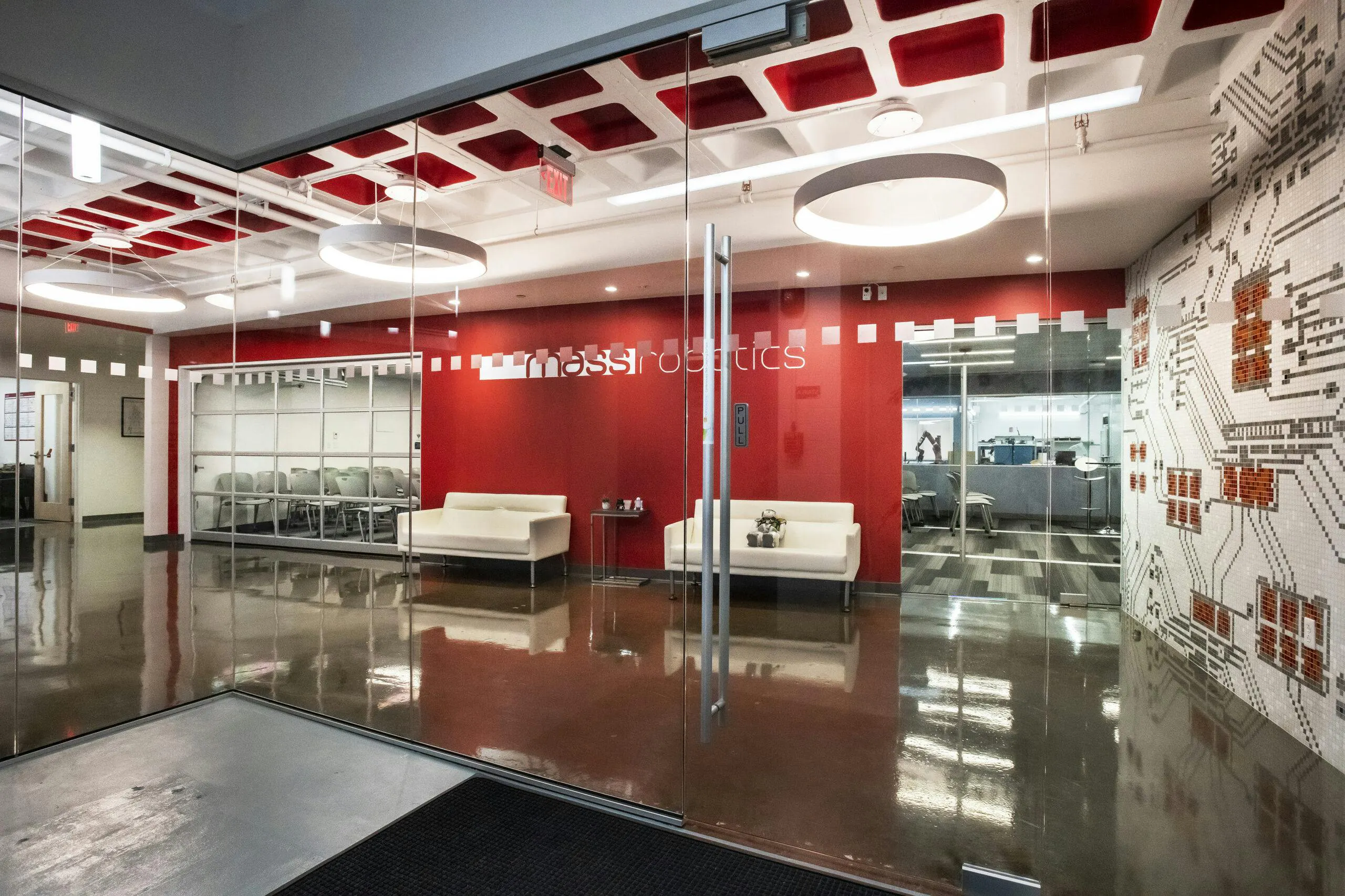 Figure 1: MassRobotics offers a collaborative workspace and support programs. Figure 1: MassRobotics offers a collaborative workspace and support programs.