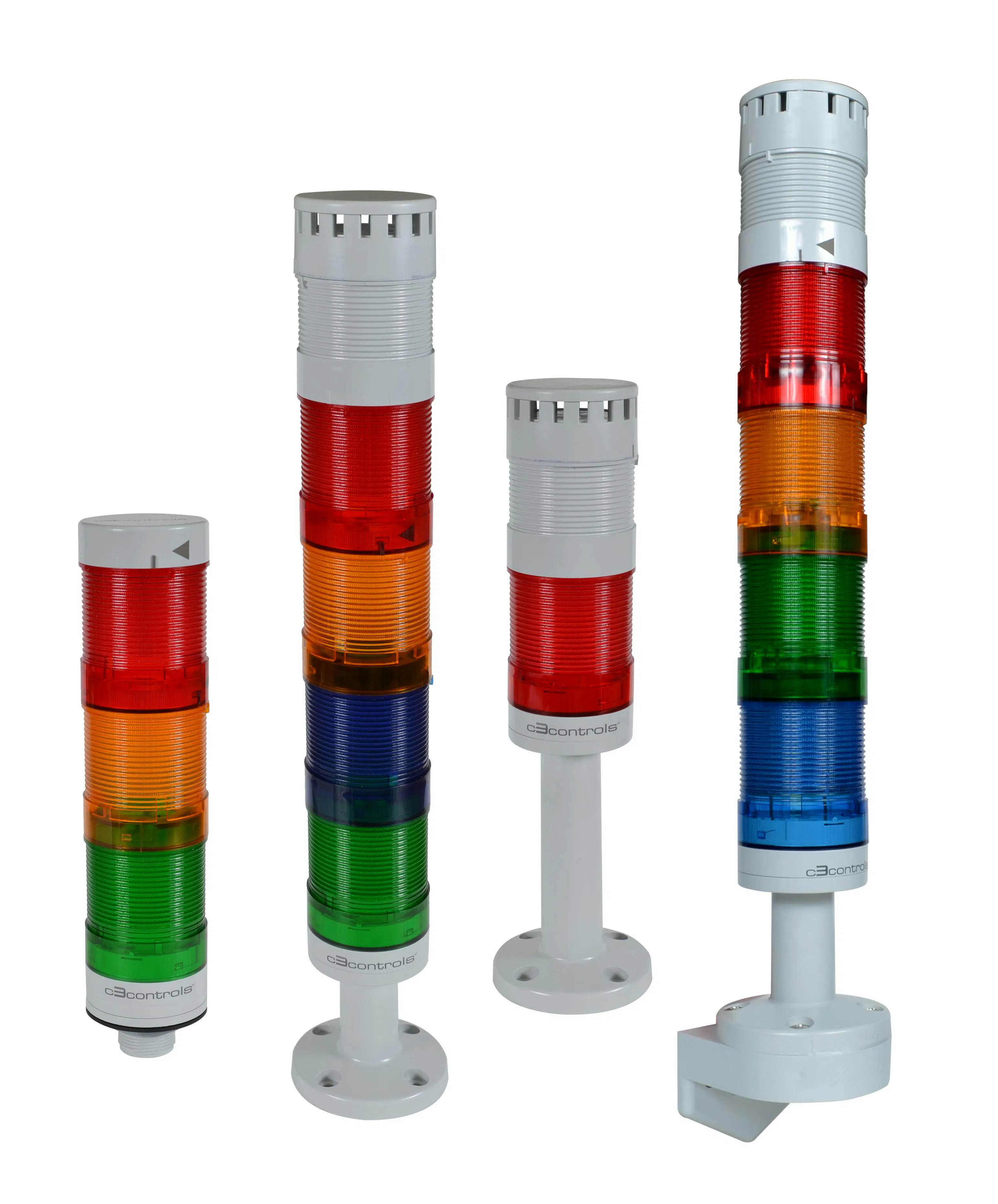 Figure 3: Some downsides of adding more colors could include increasing the height of the stacklight when there is not adequate room available or reducing visibility and line of sight to all of the colors in the stack. Figure 3: Some downsides of adding more colors could include increasing the height of the stacklight when there is not adequate room available or reducing visibility and line of sight to all of the colors in the stack.