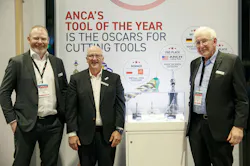 Figure 4: The 2024 ANCA Tool of the Year winners Werkzeugschleiferei Krämer GmbH (Made on ANCA) and XGE (Virtual Tool) demonstrated the possibilities of creative design, precision and craftmanship. Figure 4: The 2024 ANCA Tool of the Year winners Werkzeugschleiferei Krämer GmbH (Made on ANCA) and XGE (Virtual Tool) demonstrated the possibilities of creative design, precision and craftmanship.