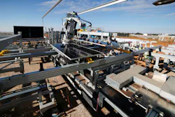 Figure 2: Comau built the MR4Weld mobile robot to autonomously weld up to 170 m of steel in a single shift. Figure 2: Comau built the MR4Weld mobile robot to autonomously weld up to 170 m of steel in a single shift.