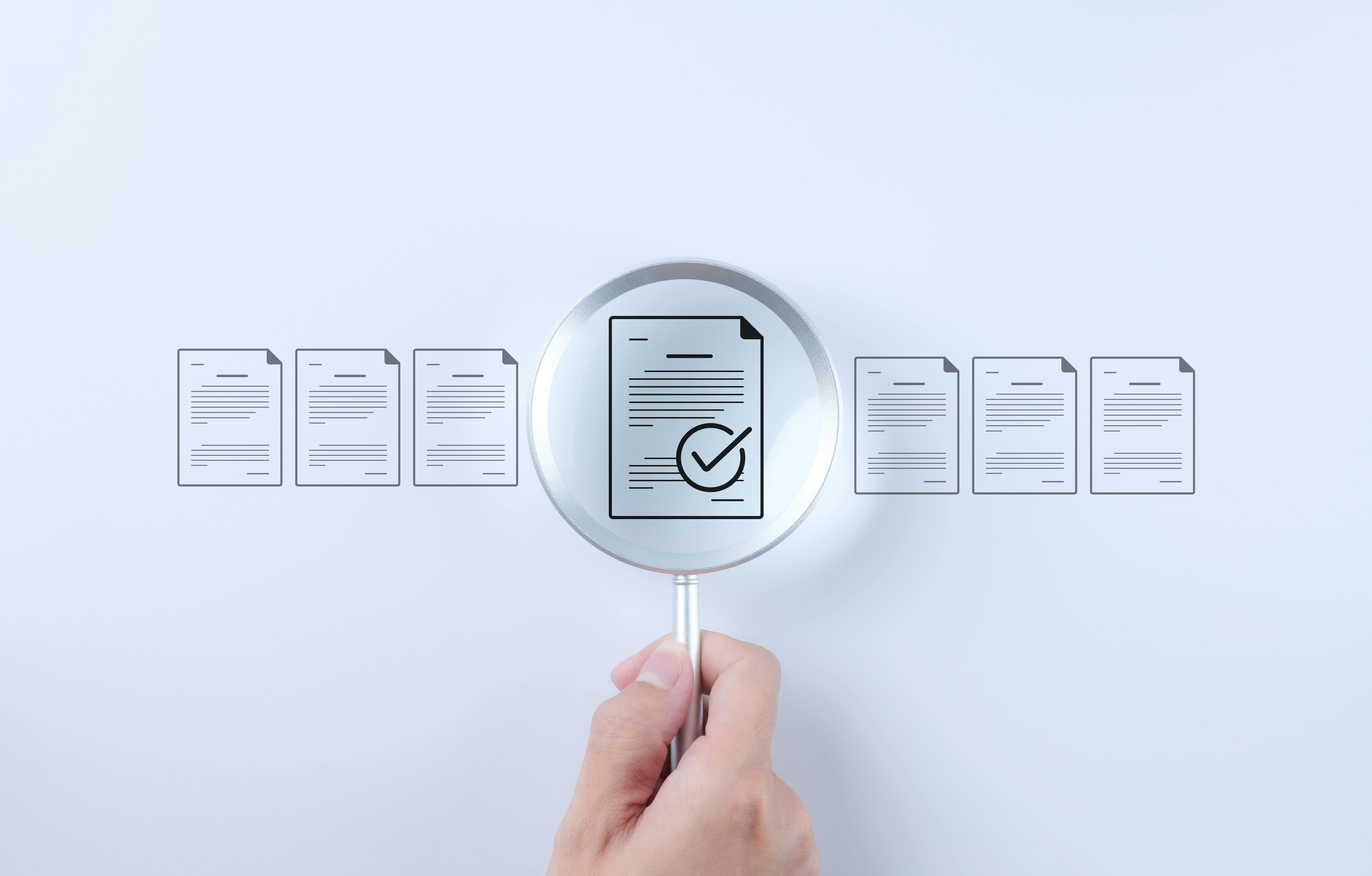 Document review process and quality control concept