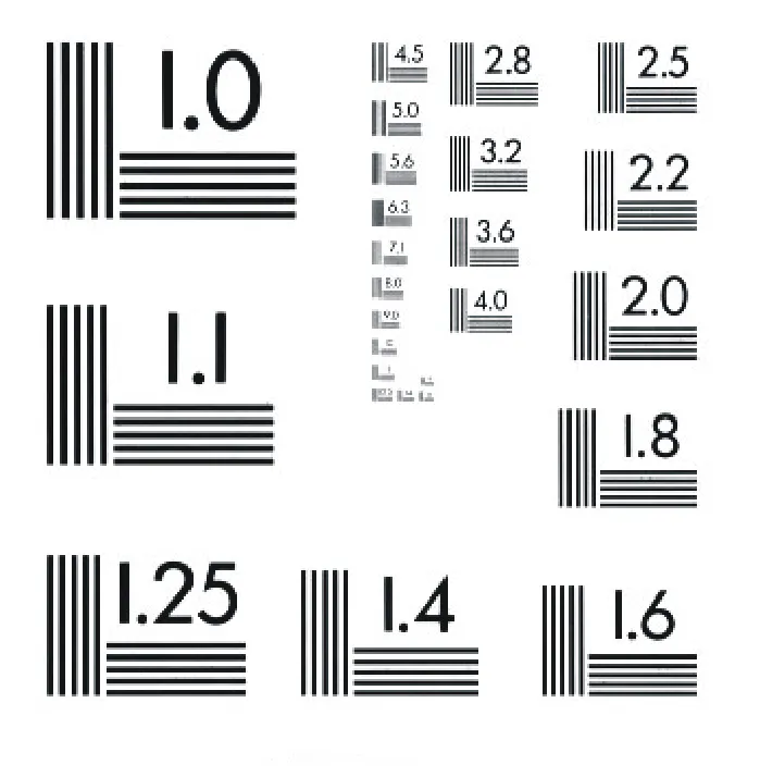Figure 3: To test resolution, use a resolution target such as the USAF resolution target.