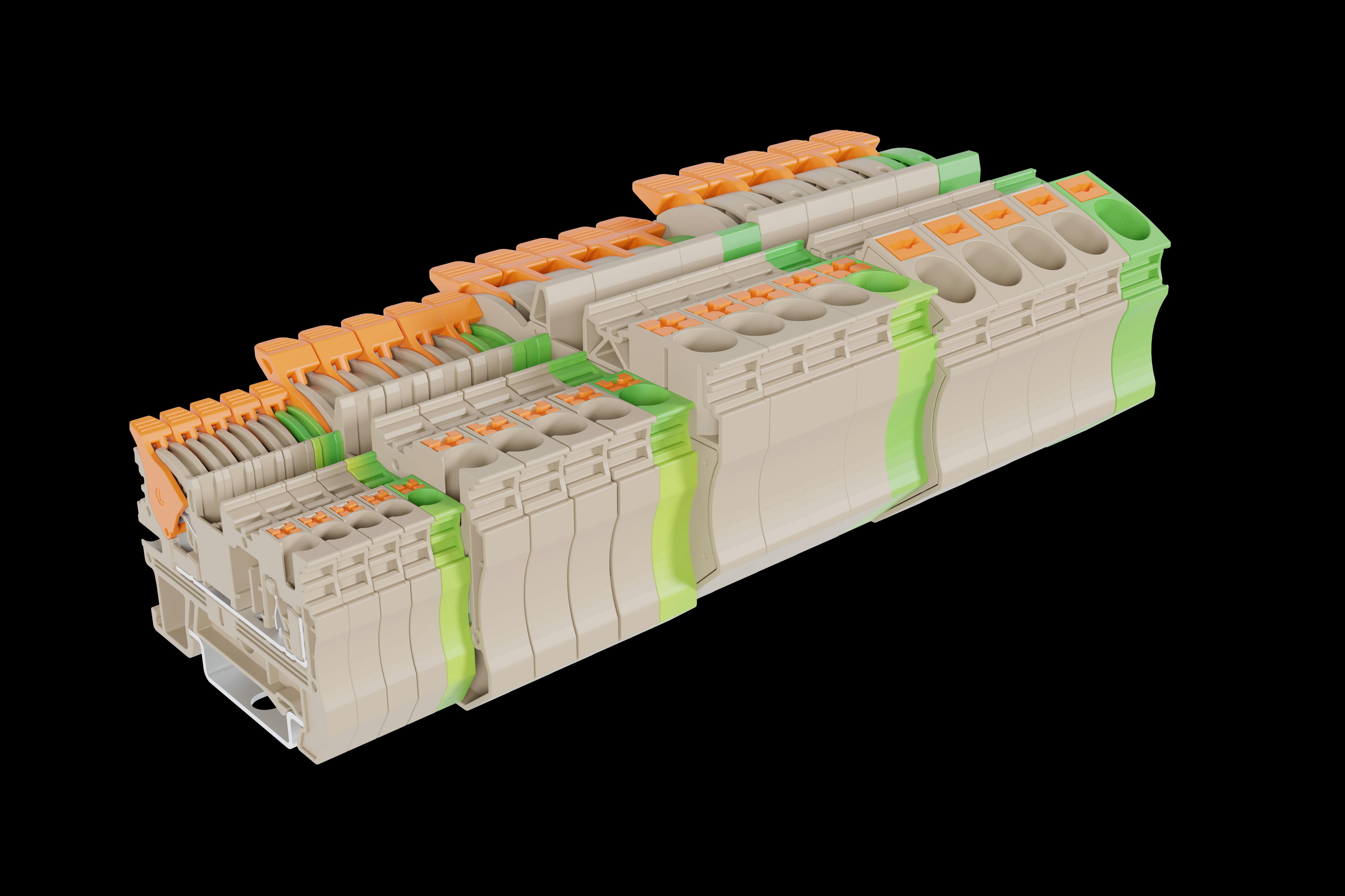 Dinkle hybrid terminal block