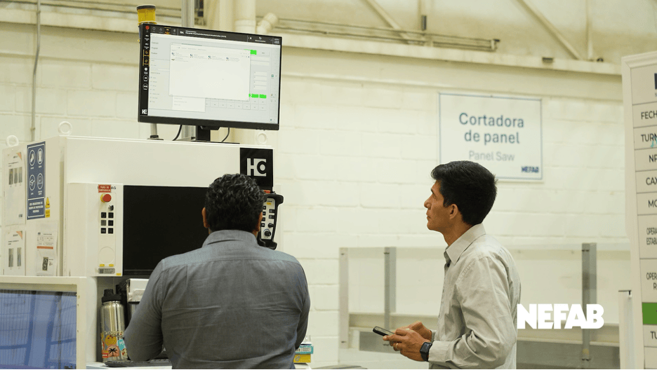 Engineers at Nefab&rsquo;s Guadalajara facility monitor production equipment used to manufacture engineered packaging for high-value industrial equipment.