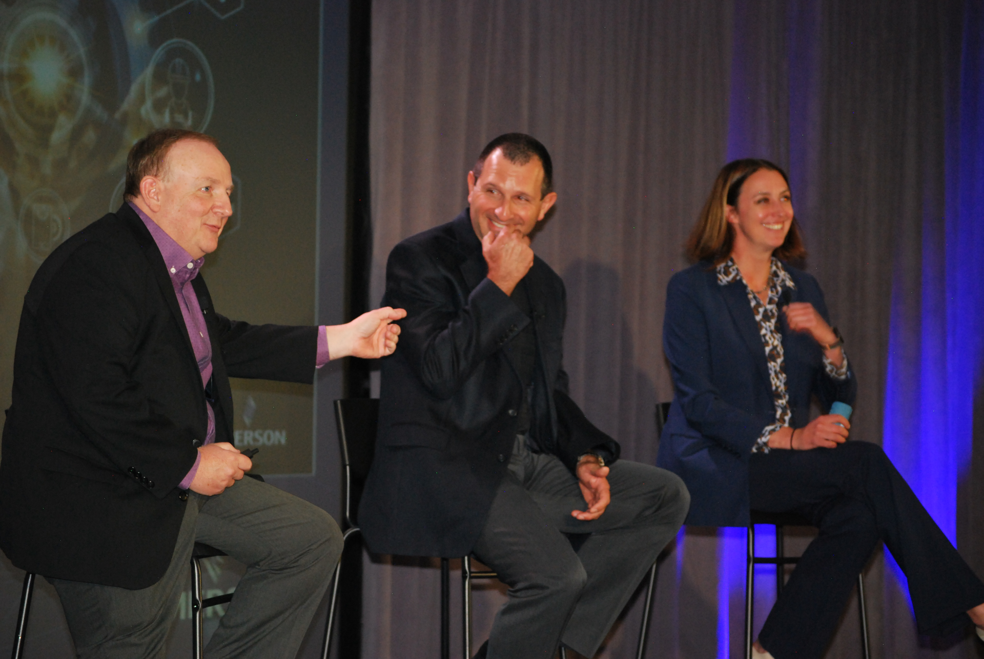 Emerson&rsquo;s Peter Zornio, CTO; Claudio Fayad, VP of technology, process systems and solutions; and Laura Schafer, VP and GM of Pervasive Sensing and connectivity, detailed the Intelligent Cloud, Field and Edge aspects of the company&rsquo;s new Boundless Automation vision.