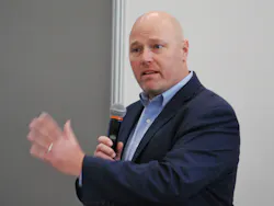 “When you talk about material movement in a facility, you think of driving automation through that.” Rockwell Automation’s Gregory Gernert, Jr., explained how AMRs can literally deliver AI at Automation Fair in Boston. “When you talk about material movement in a facility, you think of driving automation through that.” Rockwell Automation’s Gregory Gernert, Jr., explained how AMRs can literally deliver AI at Automation Fair in Boston.