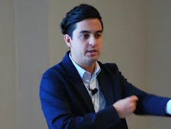 “OneWireless is easy to expand and easy to scale.” Honeywell’s Jose Huerta updates users on what’s new with Honeywell’s wireless mesh network at the Honeywell Users Group meeting this week in Madrid. “OneWireless is easy to expand and easy to scale.” Honeywell’s Jose Huerta updates users on what’s new with Honeywell’s wireless mesh network at the Honeywell Users Group meeting this week in Madrid.