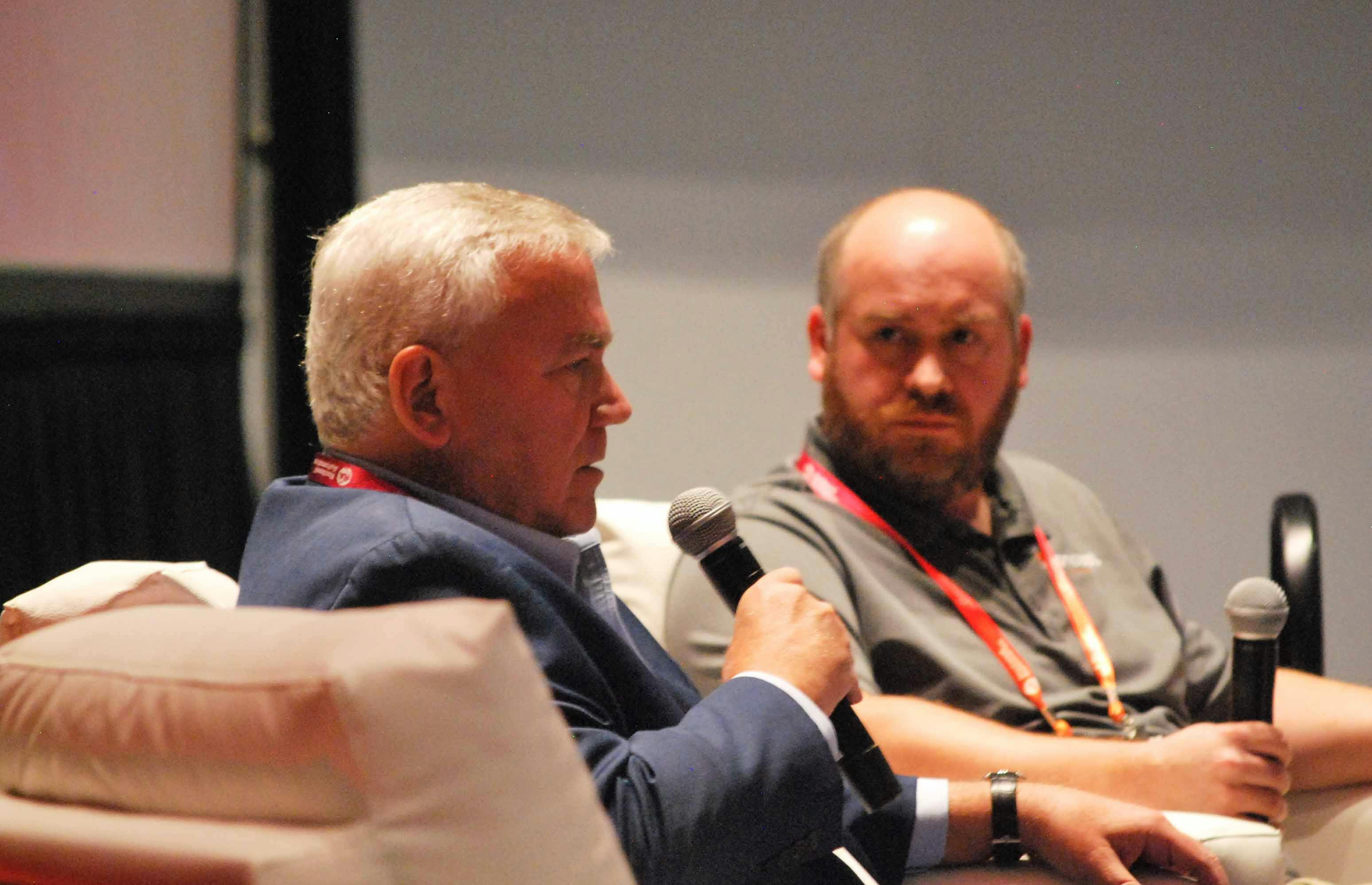 Jack Uhl, vice president, business development, Convergix Automation Solutions (left) and Chad McDowell, technical resource director, Concept Systems (right)