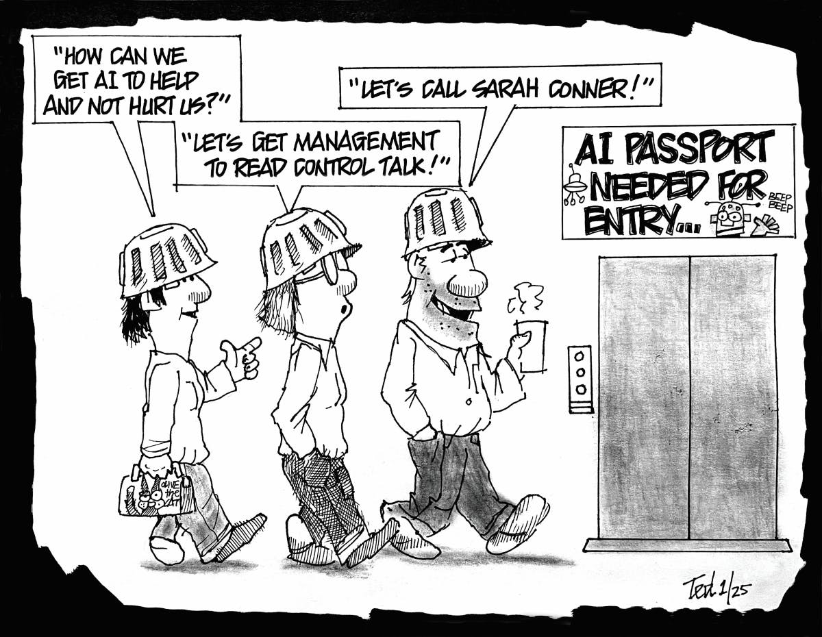 Control Talk February 2025 cartoon