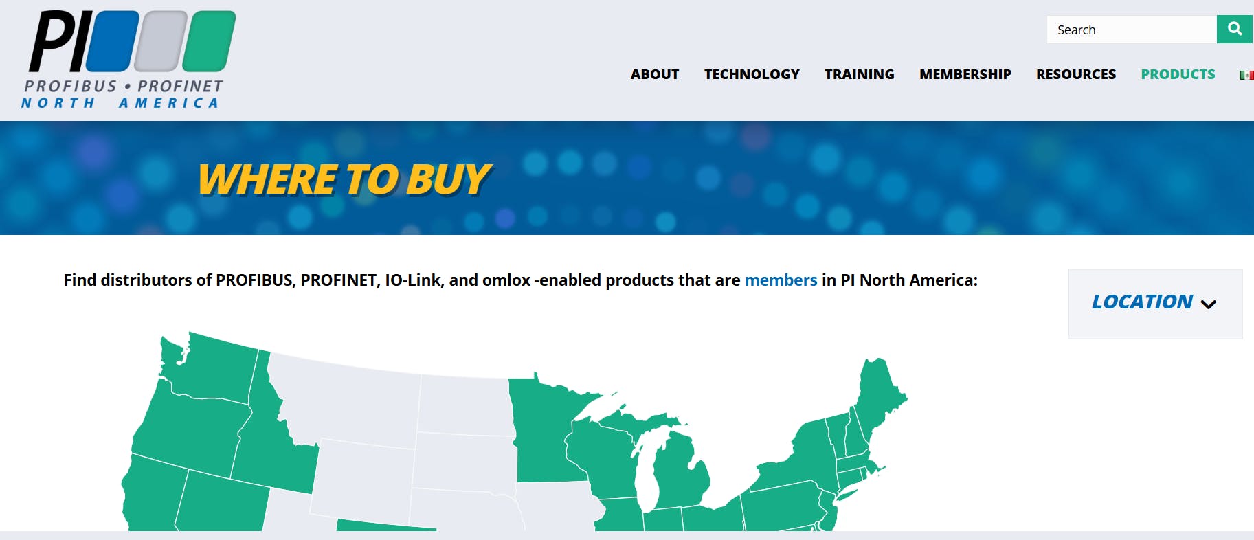PI North America's Where to Buy