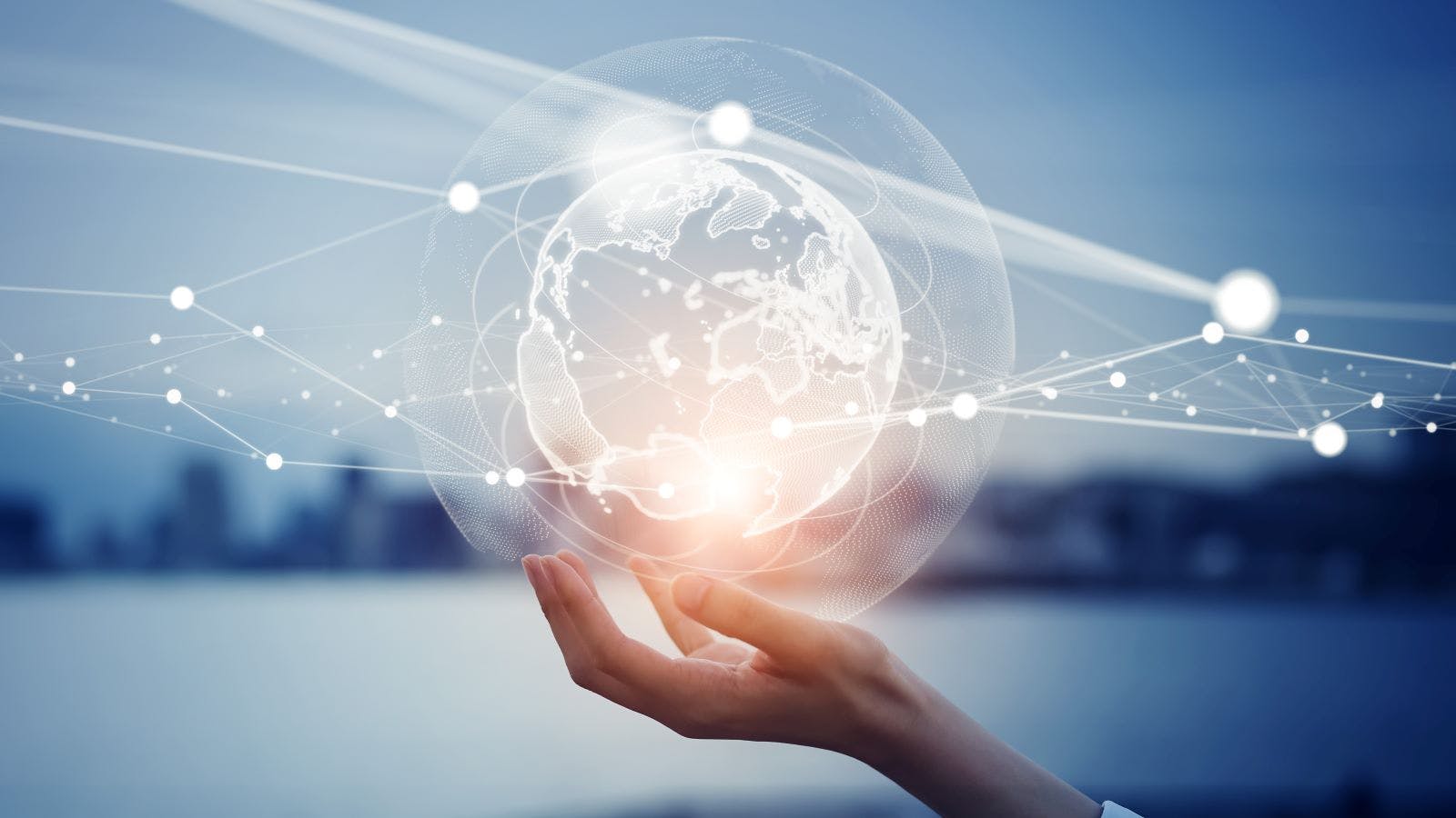 Global communication network concept