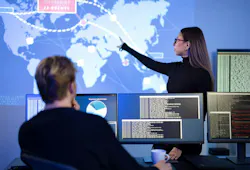 Professional cybersecurity team working to prevent security threats, find vulnerability and solve incidents Professional cybersecurity team working to prevent security threats, find vulnerability and solve incidents