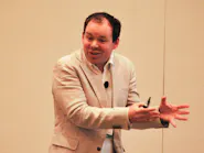 “We depend on them to tell me.” Aker BP’s Håkon Skibeli discussed how the company has configured its off-shore equipment to contact their condition-based maintenance engineer (him) when they need attention. “We depend on them to tell me.” Aker BP’s Håkon Skibeli discussed how the company has configured its off-shore equipment to contact their condition-based maintenance engineer (him) when they need attention.