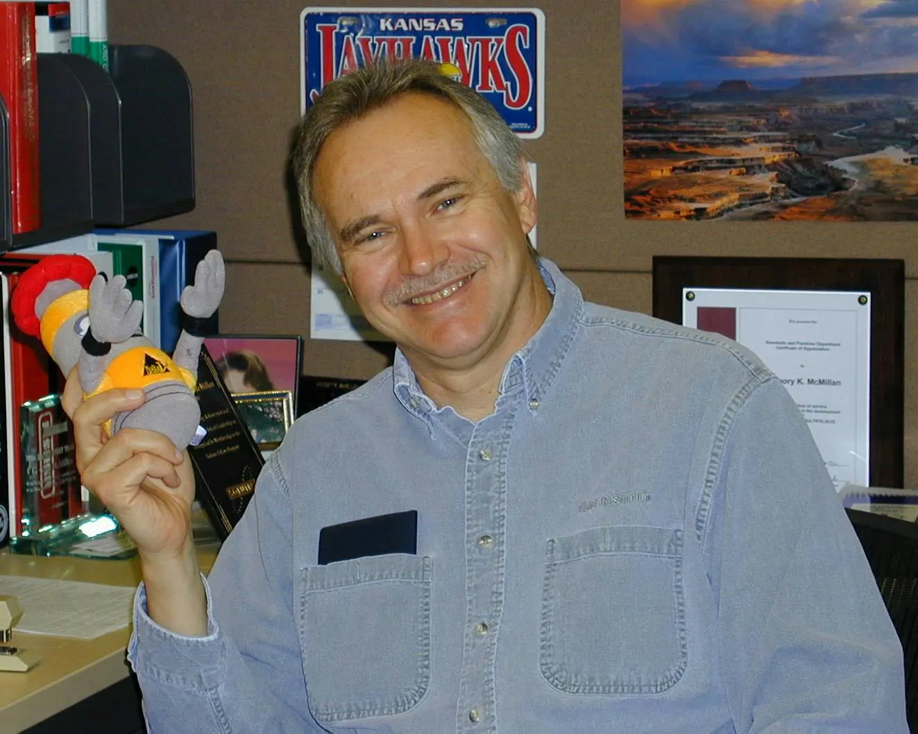 Greg in his office developing advanced modeling objects in 2012 Greg in his office developing advanced modeling objects in 2012