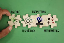 puzzle connection with STEM icon. science, technology, engineering, mathematics education word with icons puzzle connection with STEM icon. science, technology, engineering, mathematics education word with icons