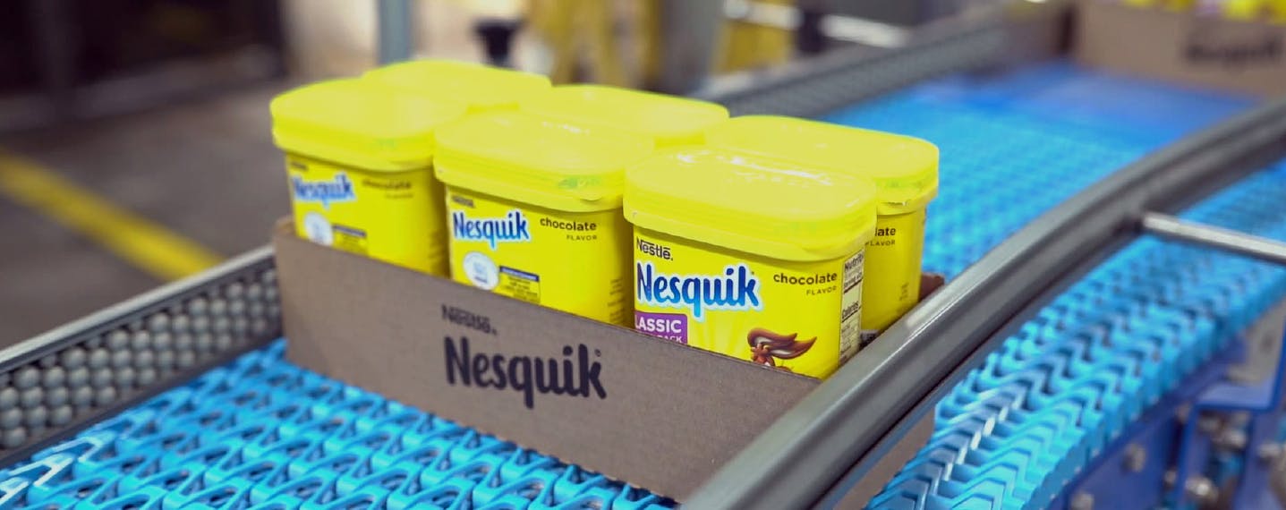 To make fluffier Nestl&eacute; Quik and Ovaltine, the company&rsquo;s plant in Waverly, Iowa, recently partnered with Aveva, and transferred production data to its Connect, Historian and Advanced Analytics services to predict quality parameters, recommend optimal setpoints, and subsequently save 10% on powder. This graph shows the accuracy of AI calculations trained to predict product density compared to actual density found in the company&rsquo;s lab.