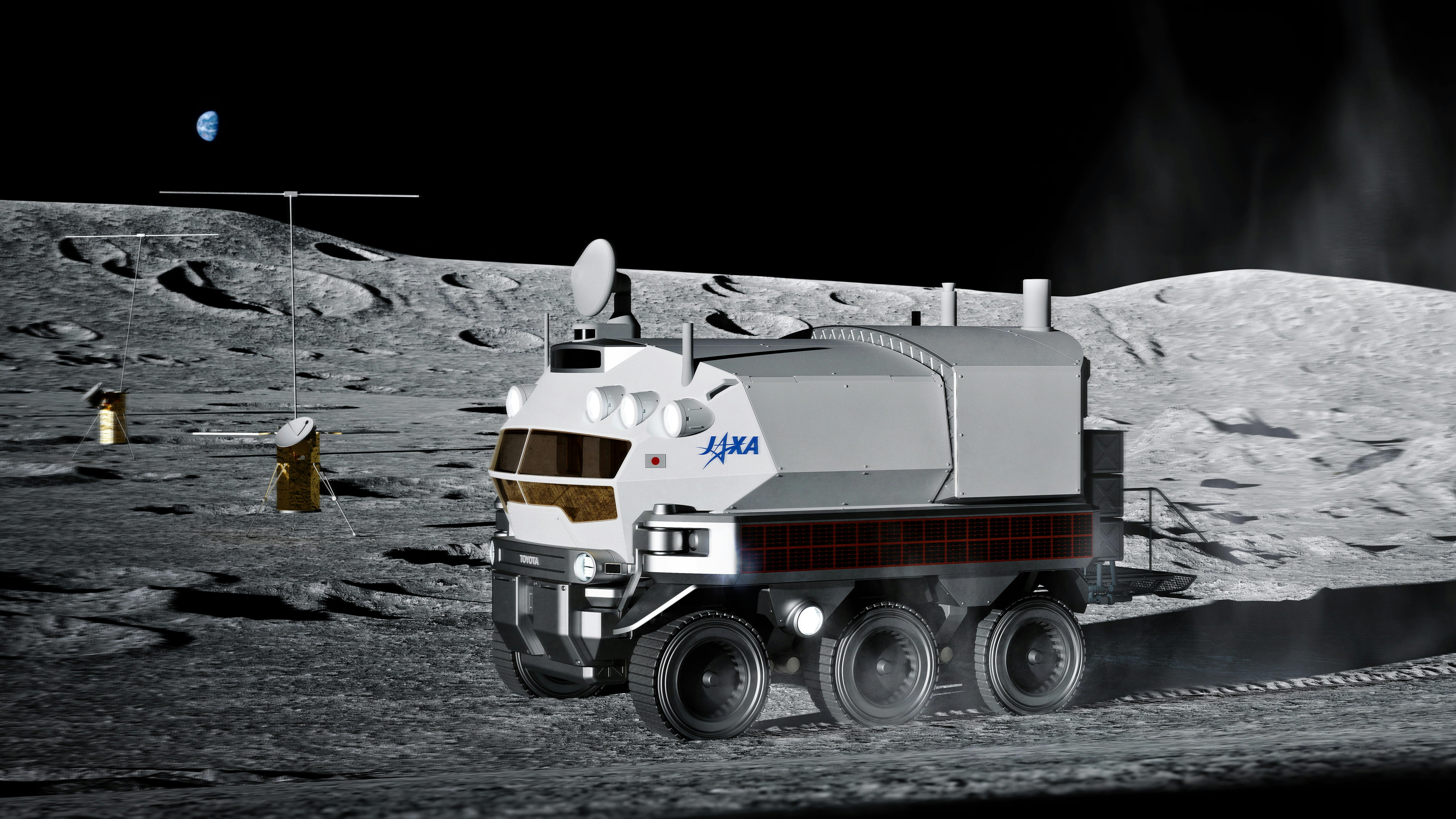 A conceptual drawing og the manned JAXA pressurized rover
