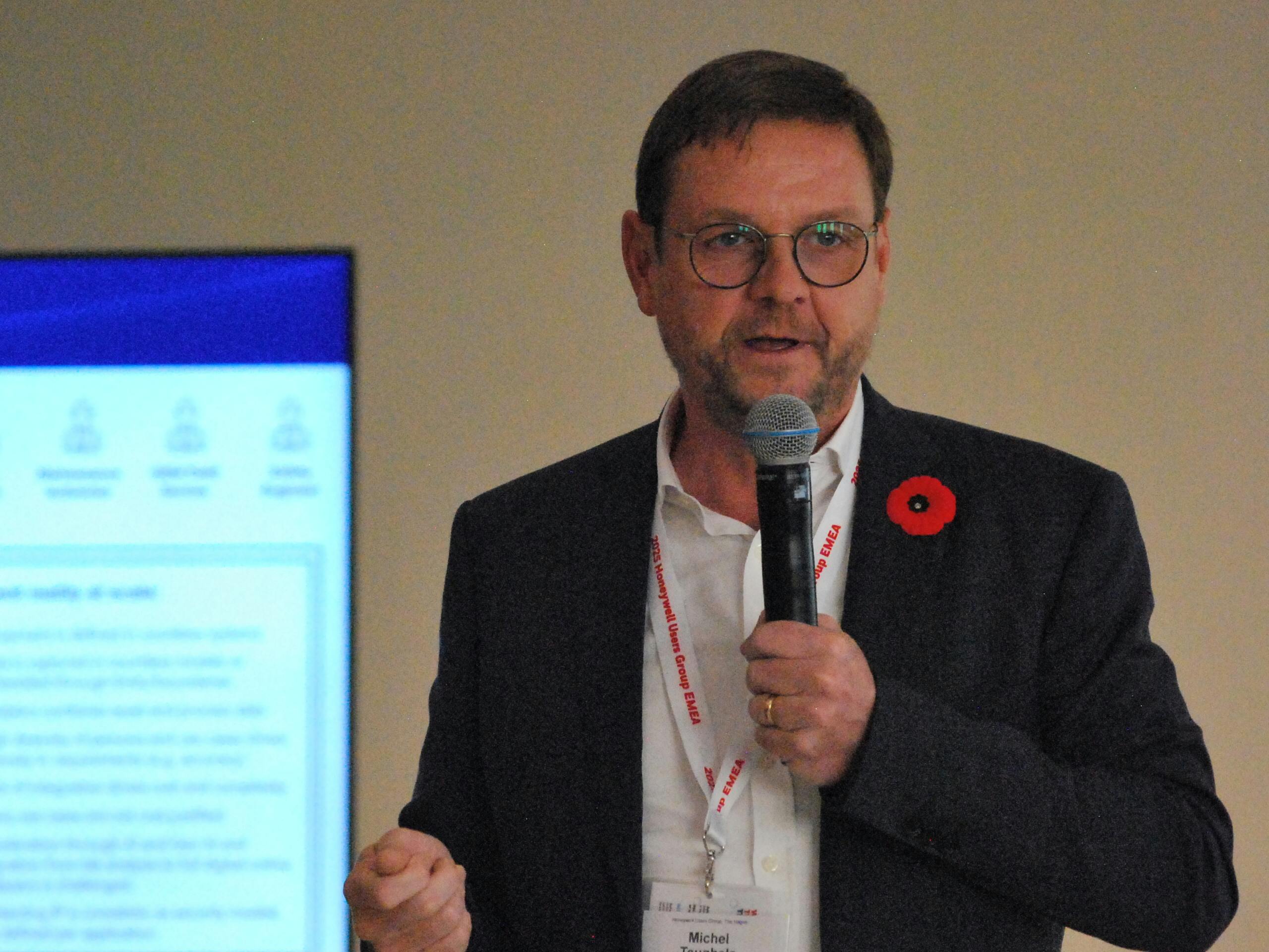 Michel Teughels, ExxonMobil at Honeywell Users Group 2025 at The Hague