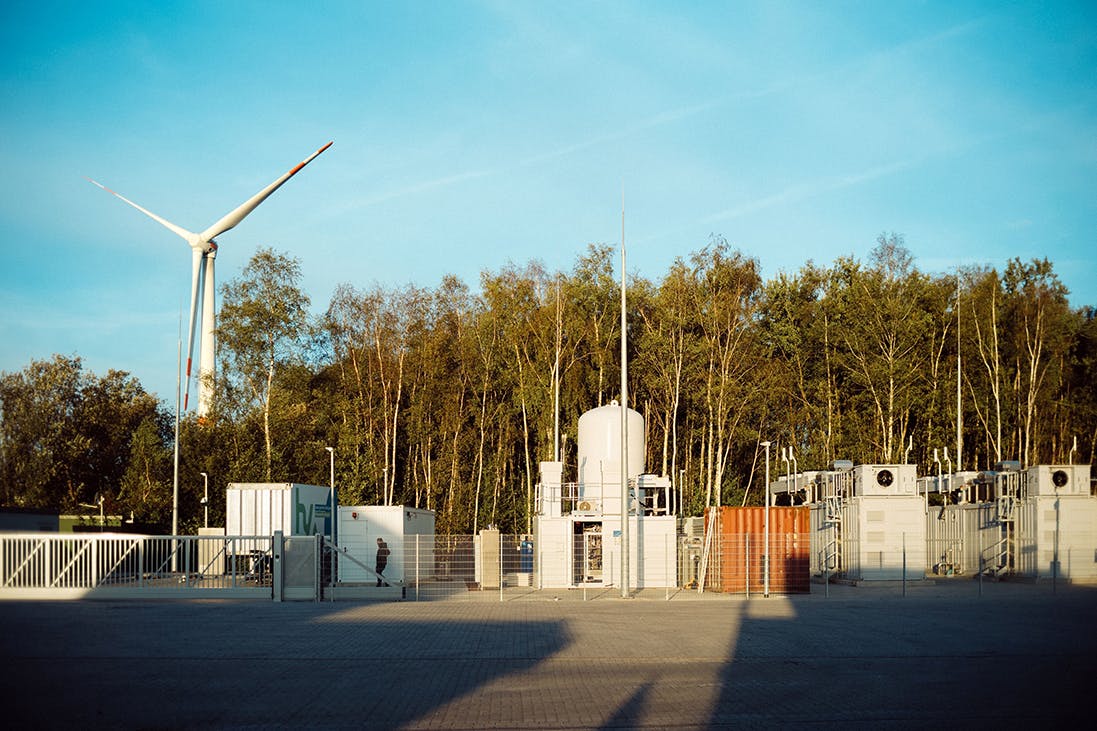 Figure 1: The green hydrogen plant and refueling station at HY.City.Bremerhaven in northwest Germany is protected by Phoenix Contact&rsquo;s TC mGuard cellular router.