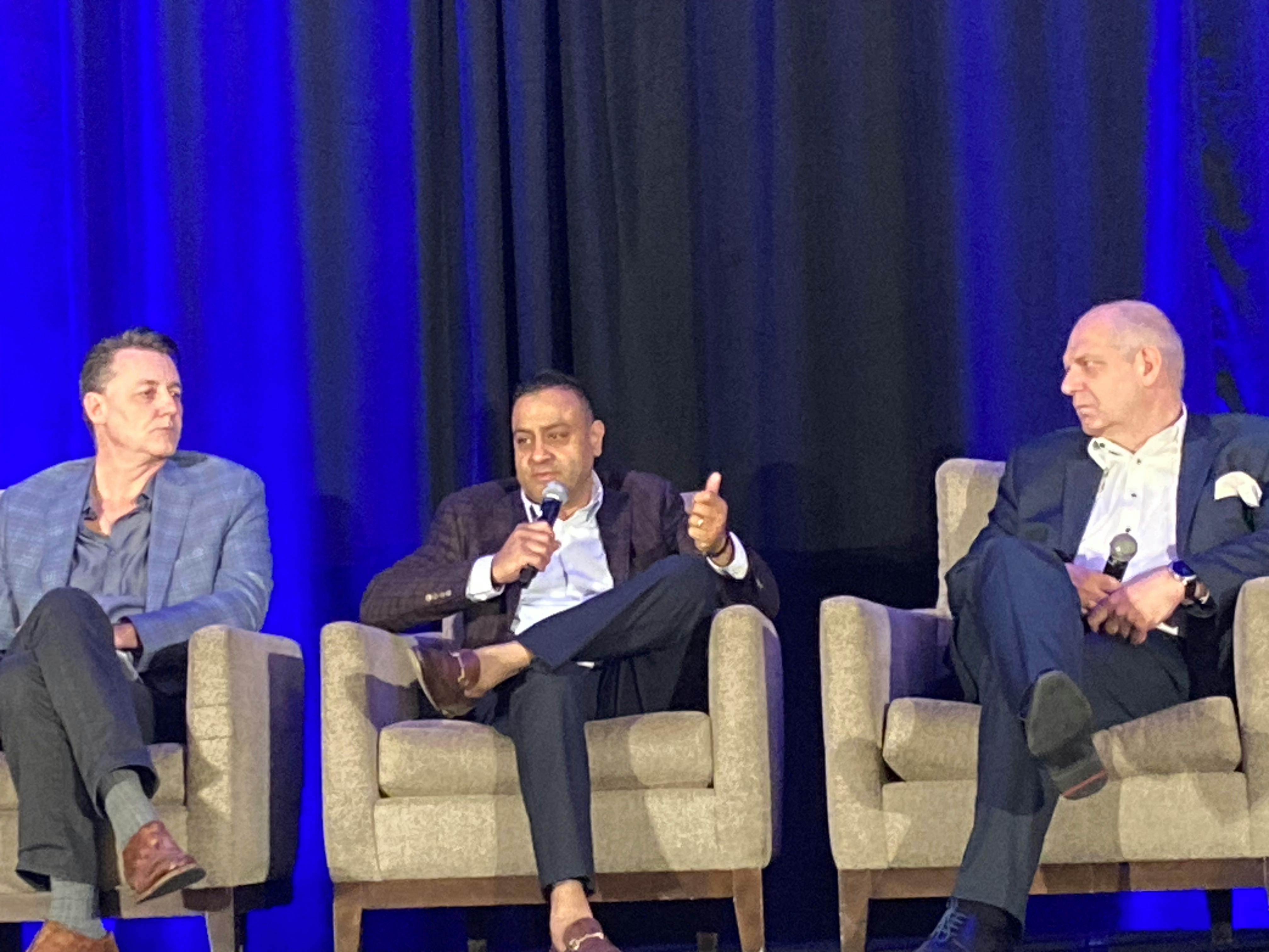 Ashin Parikh, strategy and transformation SVP for global supply chain and operations at PepsiCo, leads the executive panel at ARC Advisory Group&rsquo;s 30th annual Industry Leadership Forum on Feb. 9 at the Renaissance Orlando Sea World.