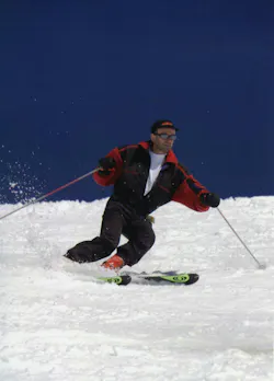 Manfred Morari snowboarding in Utah. Manfred Morari snowboarding in Utah.