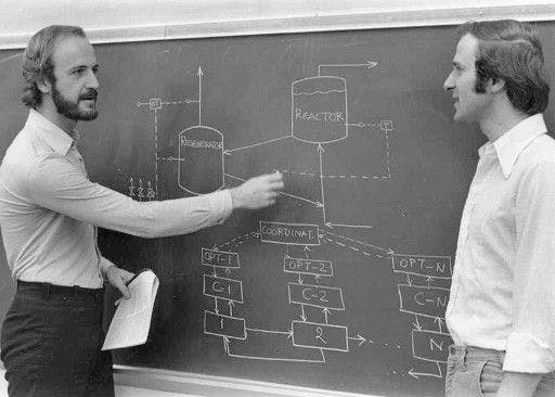 Manfred Morari with assistant professor George Stephanopoulos