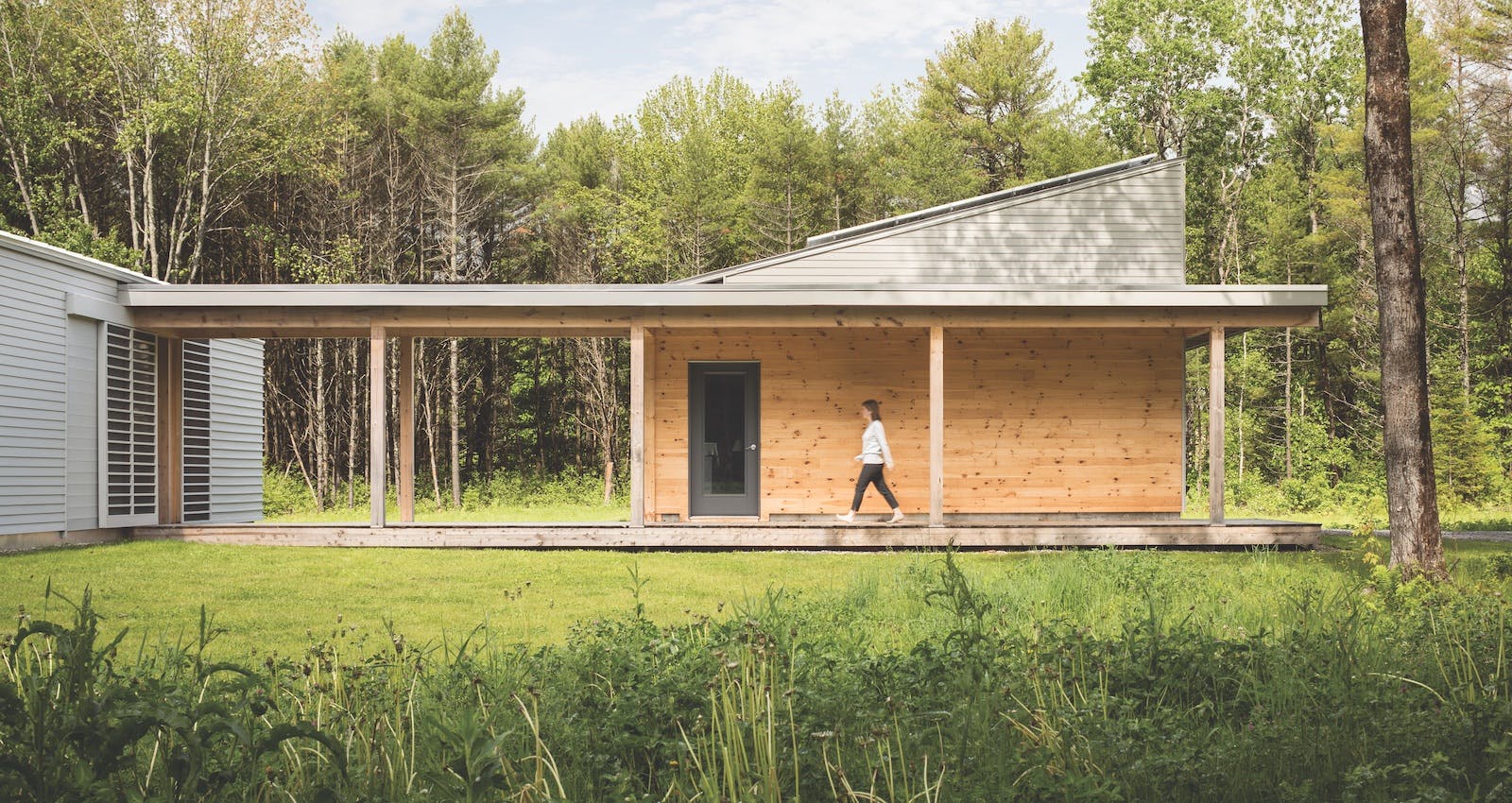 Exterior of Passive House in Portland Maine