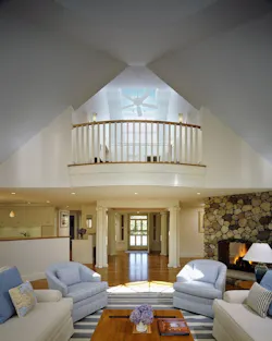 Cathedral ceiling and entry Cathedral ceiling and entry