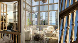 An Open-Air Balcony That Functions Like a Birdcage An Open-Air Balcony That Functions Like a Birdcage