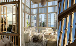 An Open-Air Balcony That Functions Like a Birdcage An Open-Air Balcony That Functions Like a Birdcage