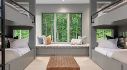 Elk Mountain Zen bunk room from entry Elk Mountain Zen bunk room from entry