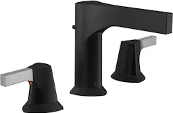 Delta two-handle black matte faucet Delta two-handle black matte faucet