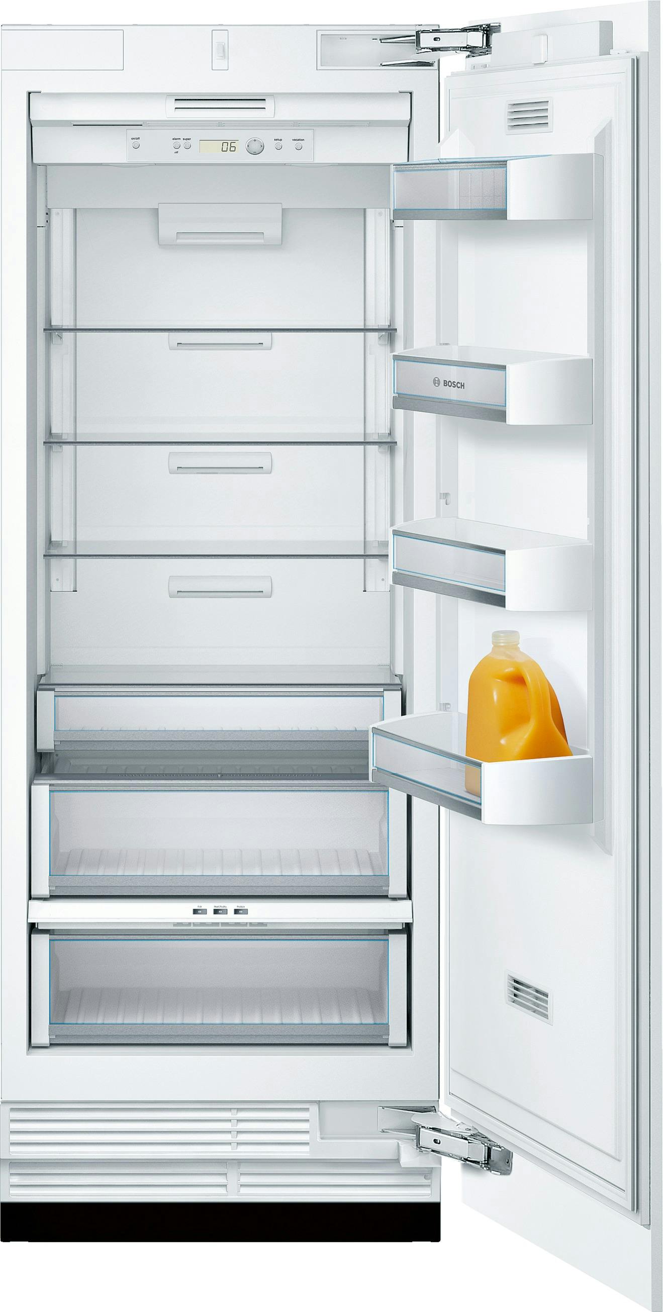 Bosch Benchmark refrigerator with custom panel single door