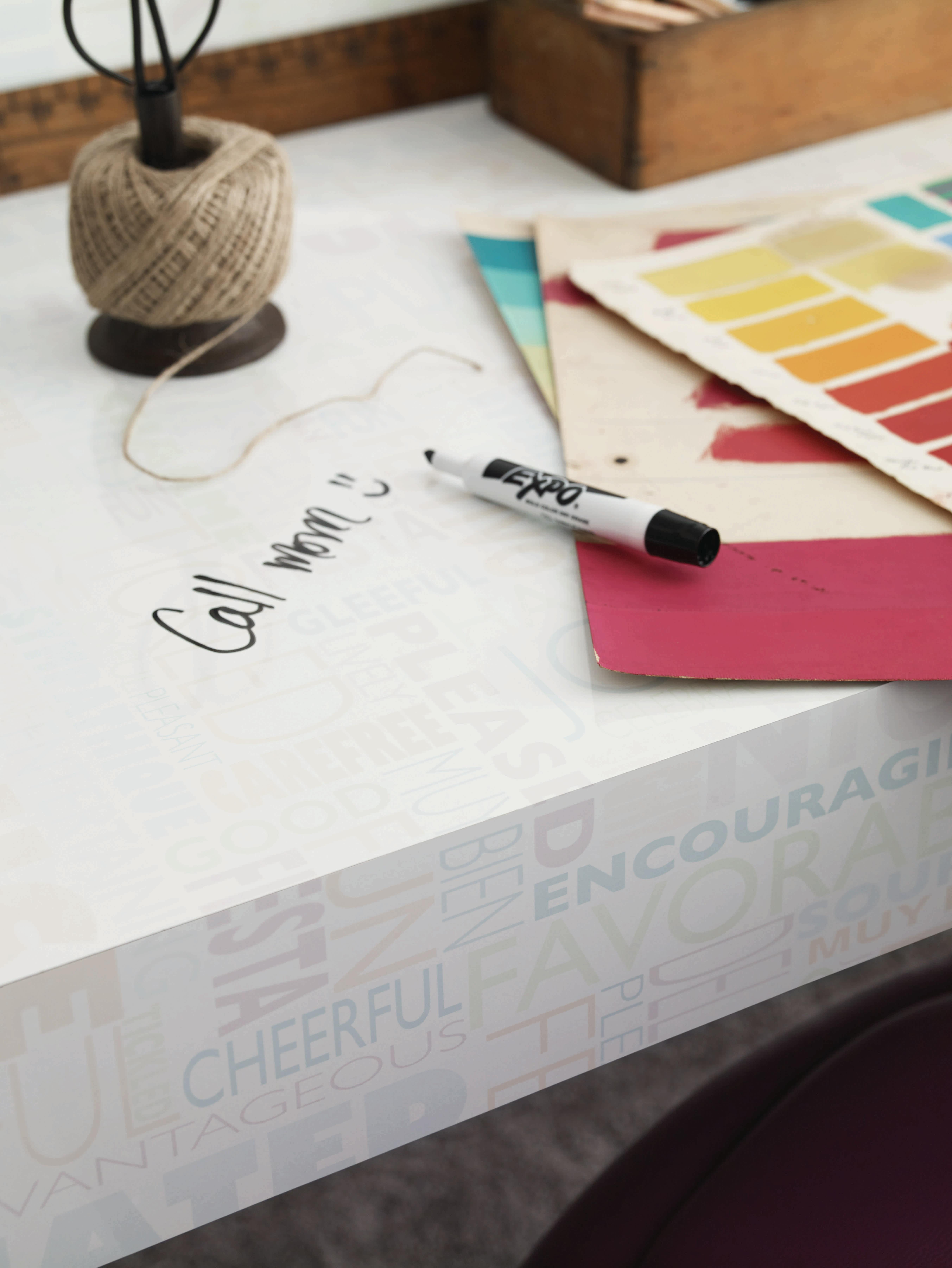 Formica Corp's. Happy Words surface