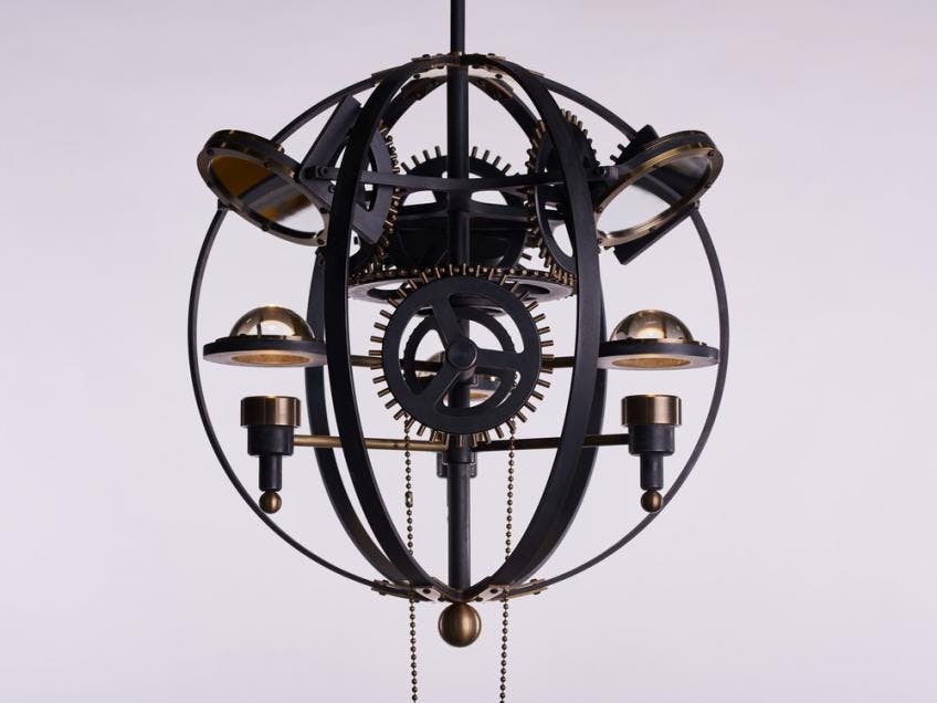 Leonardo 1482 light fixture by Karice Enterprises