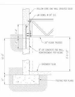 natural disaster masonry framing detail by Bost Custom Homes Cary NC natural disaster masonry framing detail by Bost Custom Homes Cary NC