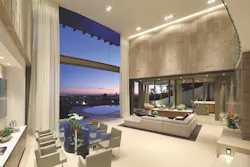 Natural disaster Main living area of Collingwoodmhillside residence in Los-Angeles Natural disaster Main living area of Collingwoodmhillside residence in Los-Angeles