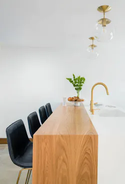 Wood and white kitchen island Wood and white kitchen island