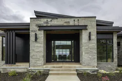 Tri-Corn Black, ALUCOBOND PLUS, ALUCOBOND EasyFix, Red Ledges Front Elevation, Park City, UT, Aluminum Composite Material, ACM Tri-Corn Black, ALUCOBOND PLUS, ALUCOBOND EasyFix, Red Ledges Front Elevation, Park City, UT, Aluminum Composite Material, ACM