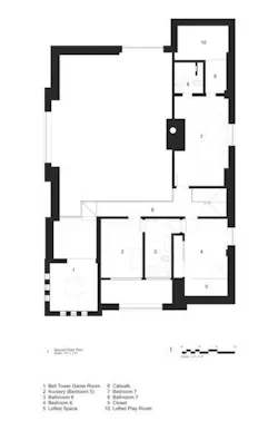 2nd story floor plan of church remodeled into home 2nd story floor plan of church remodeled into home