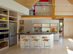 Kitchen in net zero, sustainable, high-performance home Kitchen in net zero, sustainable, high-performance home