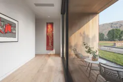 Hallway with natural light Hallway with natural light